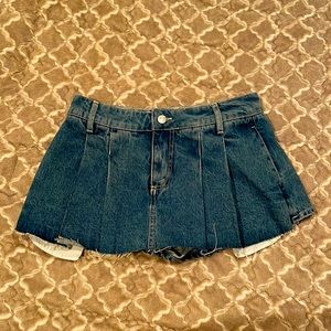 Bershka denim skort